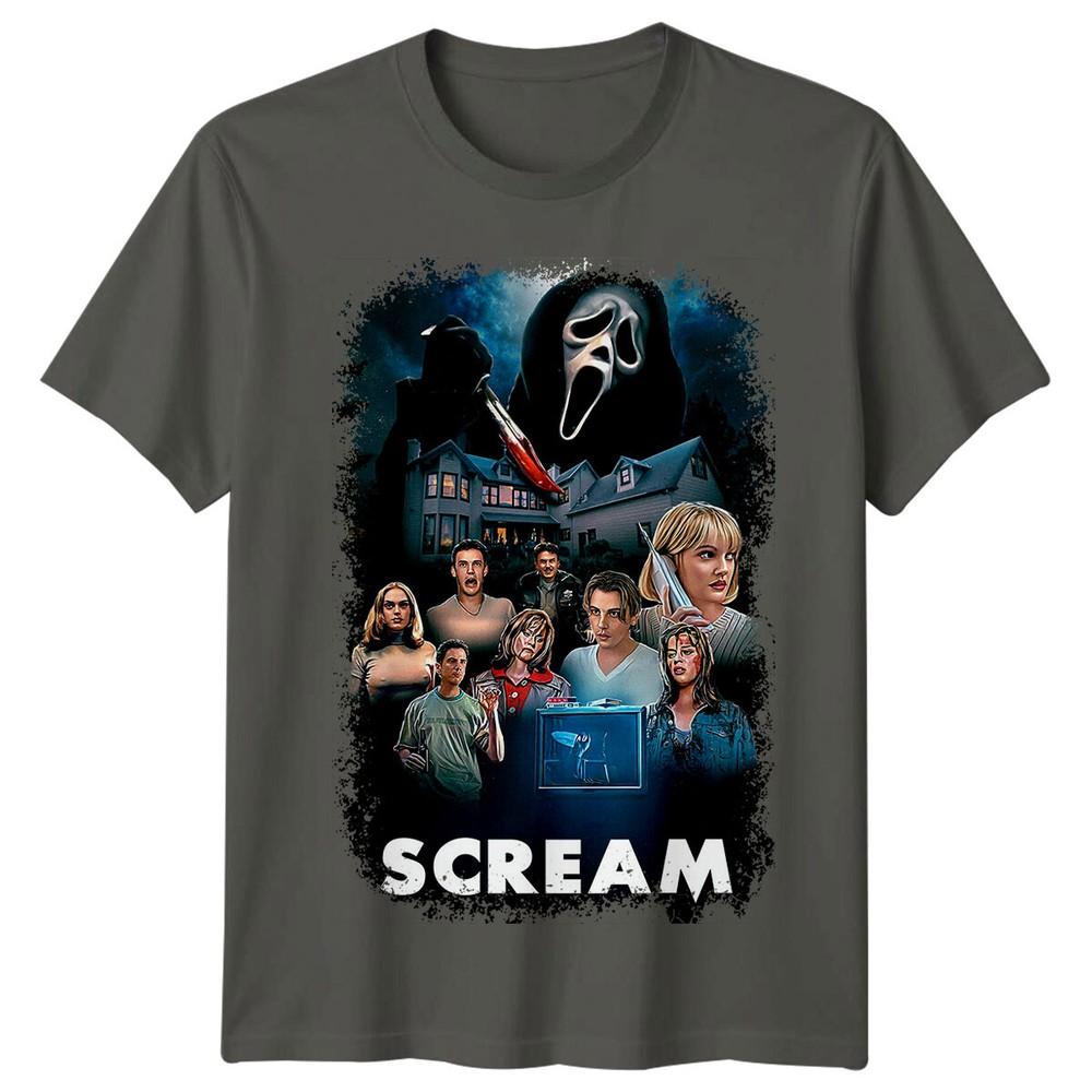 Scream 1996 Movie Poster Inspired Tshirt Retro 90s Tee Unisex