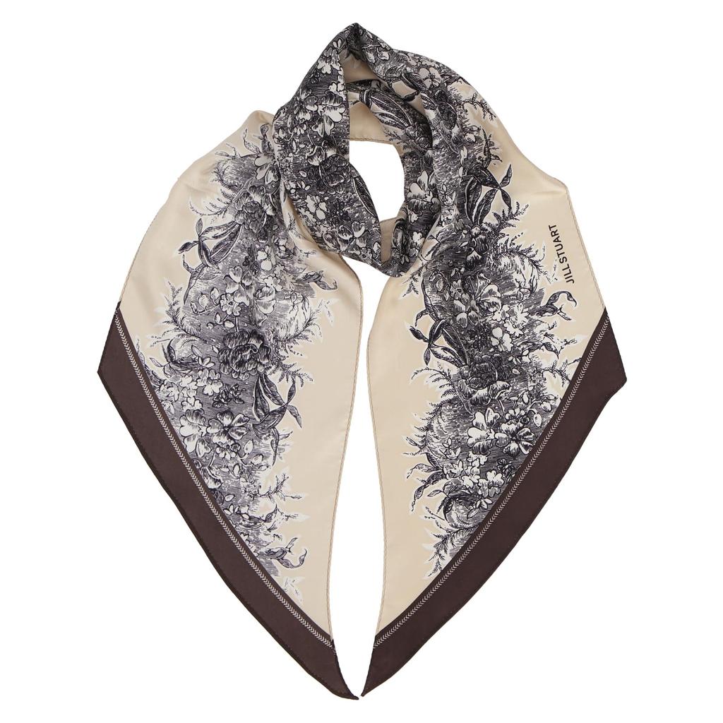 JILL STUART Silk Printed Scarf, 60109004, Women's, Floral Print