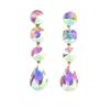 AB Color Teardrop Rhinestone Earrings with European & American Style