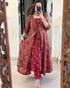 Indyjskie kobiety Bollywood Anarkali Kurta Spodnie Dupatta Zestaw Projektant Top Tunika Kurti