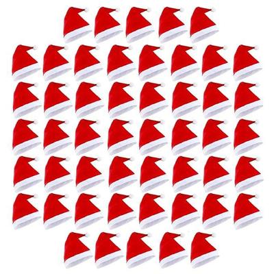 Classic Santa Cap, Unisex Christmas Cap for Adults and Kids, Comfortable Soft Red and White Hat, Free Size, Holiday Party Decorations