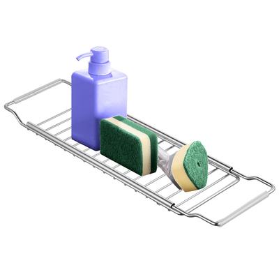 Susunnus Drainer Rack Drainer Basket Small Items Basket Telescopic Sliding Adjustable Automatic Drain Stainless Steel Kitchen Storage Kitchen Storage