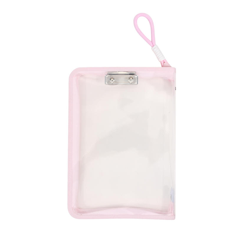 A4 Mesh Zipper Stationery Bag Portable Organizer Folder School Office Supplies Storage Pouch With Handles Large Capacity