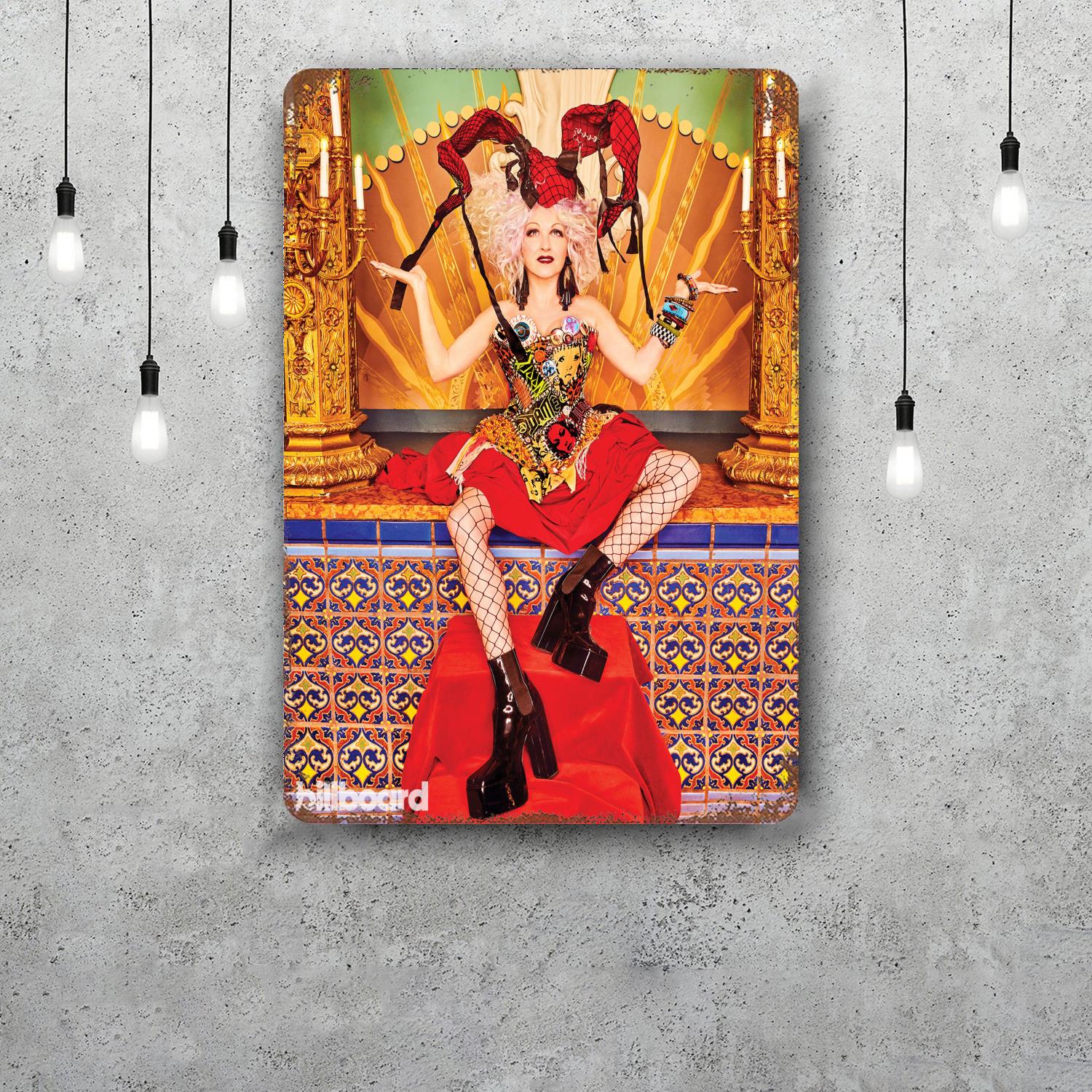 

cyndi lauper Funny Bar Metal Sign Retro Plaque Vintage Sign Alcohol Drinker Pub Club Man Cave Kitchen Wall Decoration 20x30cm（7.8x11.8inch）