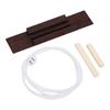 Ukulele Bridge Saddle Replacement Set Rosewood Bridge Nylon Strings Sound Easy Installation for DIY Repair 4 String Ukulele