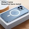 Luxury High -End Metal Magnetic Phone Case For Iphone 14 13 12 11 Pro Max Magsafe Wireless Charging Aluminium Magnet Cover Funda