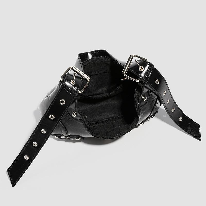 Motorcycle Bag, Fashionable Dumpling Bag, Underarm Bag, Commuter Crescent Bag, High-quality Single-shoulder Crossbody Bag