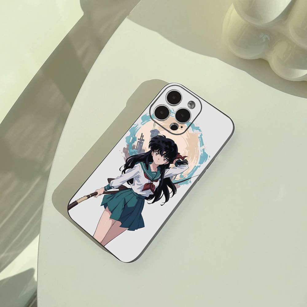 

L-L-Inuyasha Phone Case For iPhone 17,16,15,14,13,12,11 Pro Max, Lightweight and practical Soft Black Cover iPhone11PROMAX