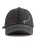 Washed Casual Baseball Cap With Sea Turtle Embroidery Unisex Sun Protection Hat