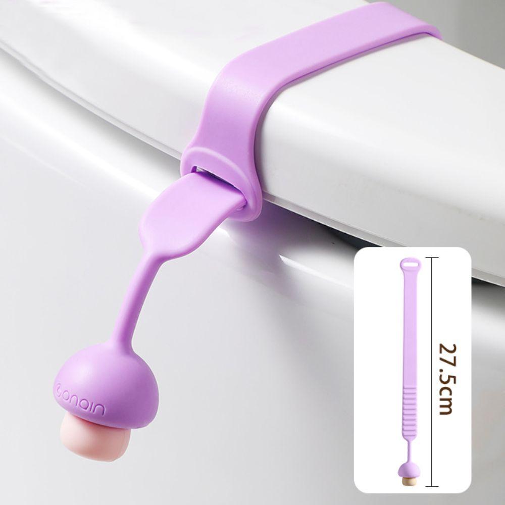 Silicone Toilet Seat Cover Lifters Portable Touch Free Toilet Lid Lifter Handle Durable Mushroom Shape Toilet Seat Pad Lifter