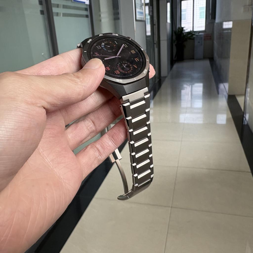 22mm Titanium Strap For HUAWEI WATCH Ultimate 1/2/Buds Metal Luxury Band For Huawei Watch 5 4/GT 6 5 4 Pro 3 2 46mm GT2e GT3 SE