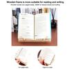 Portable Wooden Lectern for Books Wooden Reading Stand Adjustable and Foldable Lectern for Cookbooks Recipes Tablet