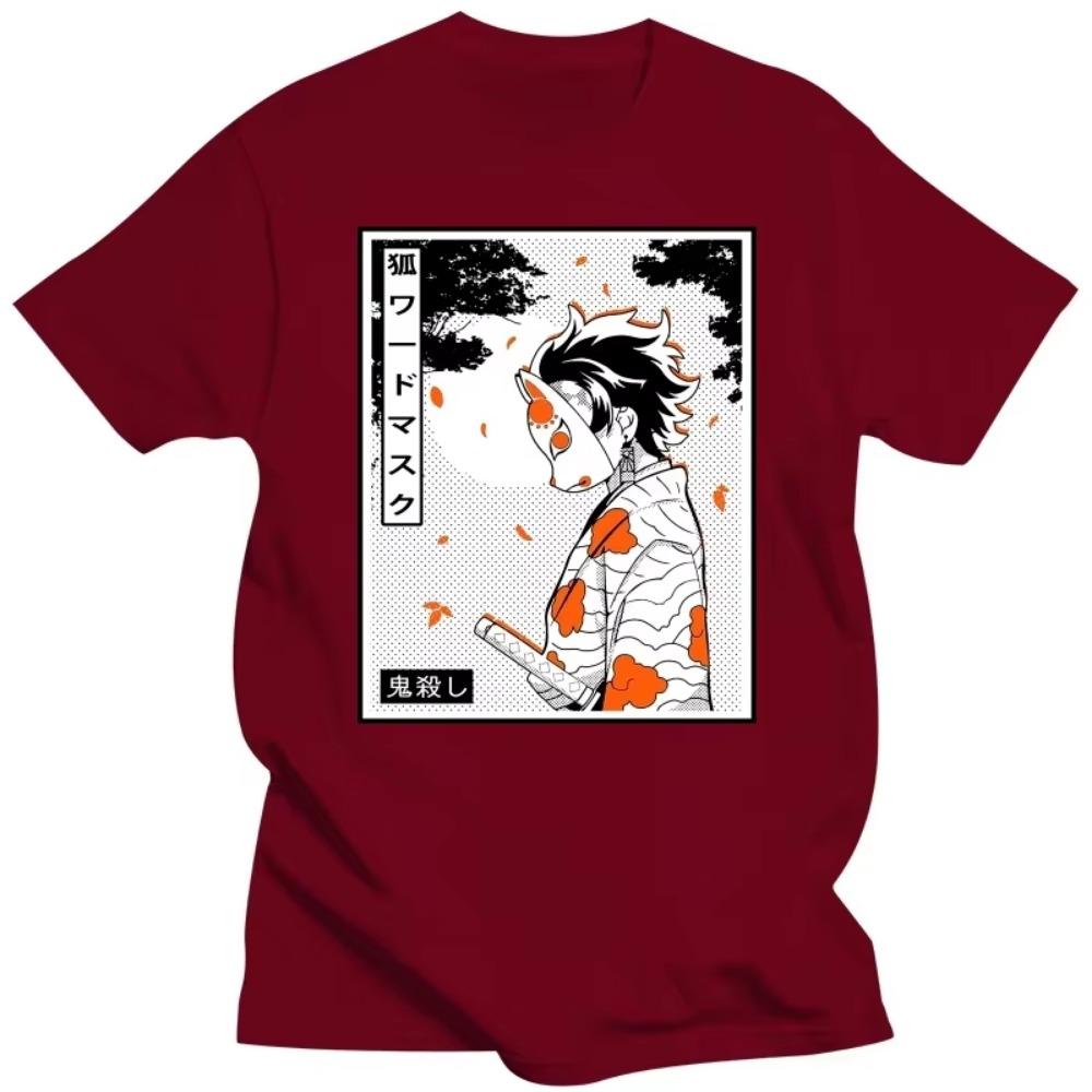Demon Slayer Kimetsu No Yaiba T Shirt Men Cotton Tee Tops Anime Manga Tshirts Short Sleeve Fashion Streetwear T-shirt Oversize