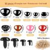 150-Piece Set: Plush Toy Screw-On Noses (Flower, Triangle, Oval)
