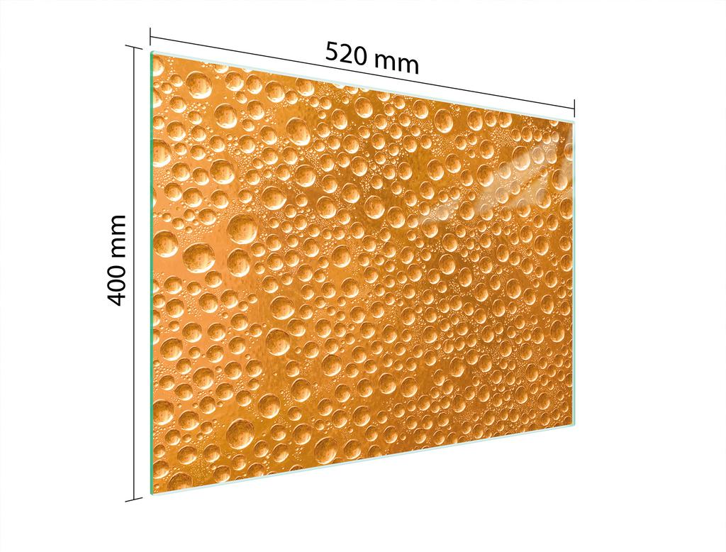GLASSCHNEIDEBRETT 52x40 TROPFEN