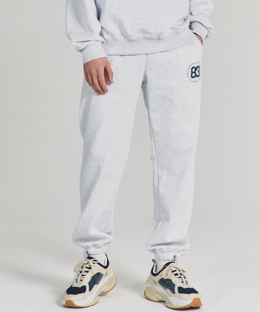 PAPERBOY Beginning 83 Sweatpants - White Melange