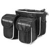 Large Capacity Bicycle Front Frame Bag with Rain Cover Bike Pannier Bag Cycling Frame Pack  Cycling