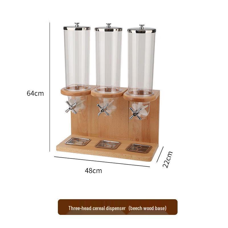 Wooden Base Cereal Grain Dispenser