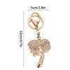 Stylish Coconut Tree Palm Key Chain For Women Men Creative Gold Color Alloy Keyring Ornament Bag Purse Charm Accessories