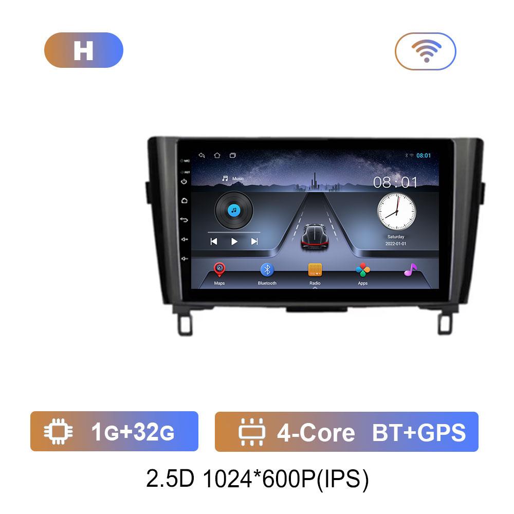 

DSP стерео Android 14 автомобильный видеомультимедийный проигрыватель для Nissan Qashqai J11 X-Trail 3 T32 2014 - 2018 WiFi GPS навигация HD экран