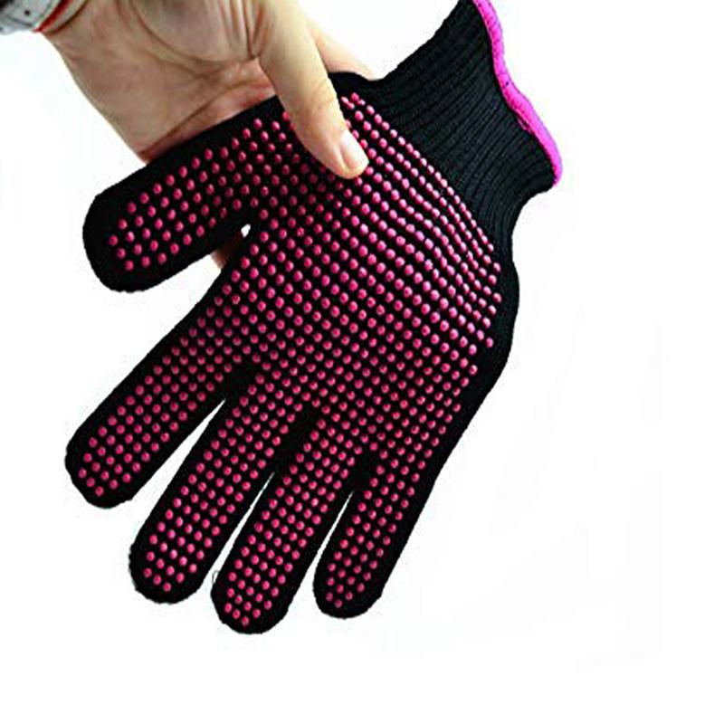 1Pc Double-Sided Hair Straightener Perm Curling Hairdressing Heat Resistant Finger Glove Hair Salon Tools Thermal Styling Gloves