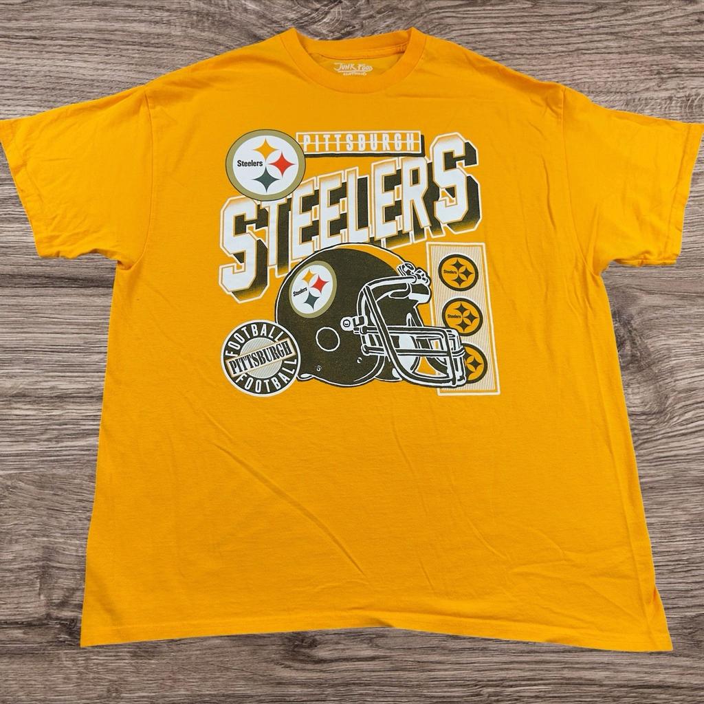 Pittsburgh Steelers / Junk Food Clothing / Graphic T-Shirt Adult Size 2X-Large Unisex T-Shirt