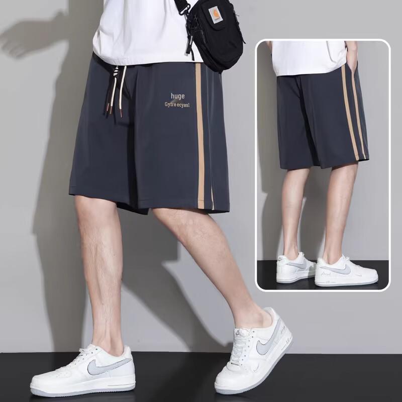 FARUISHI Men s Summer Ice Silk Casual Shorts 5XL