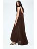 2025 European & American Style Sleeveless Backless Chiffon Long Dress - French-Inspired Spring Fashion