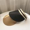 Women's Summer Straw Sun Hat - Duckbill Cap for Travel and Beach