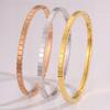 Titanium Steel Bracelet, Irregular Honeycomb Stainless Steel Bracelet, Fashionable and Minimalist All-purpose Wristband for Girls