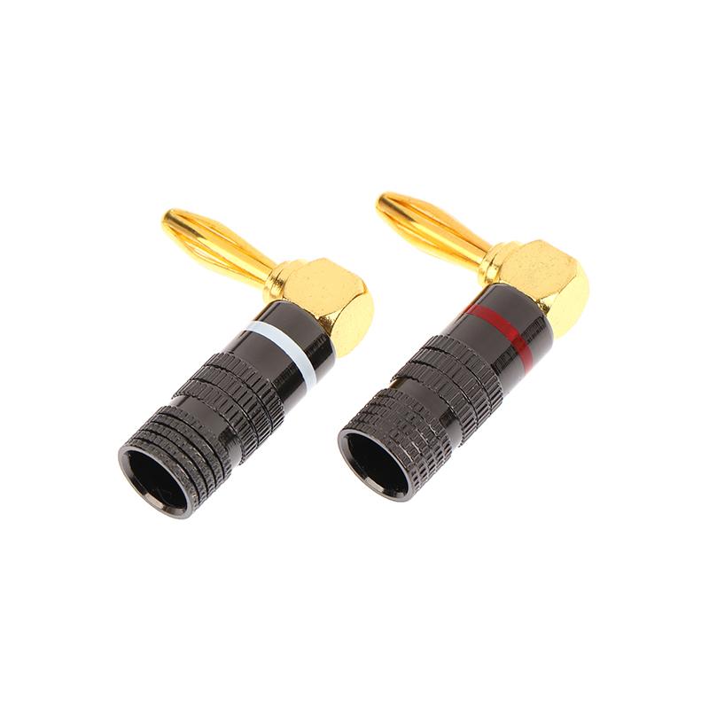 4mm Banana Plug Connector 1Pcs Gold Plated Audio Video Speaker Adapter No Welding Cable For DIY Project