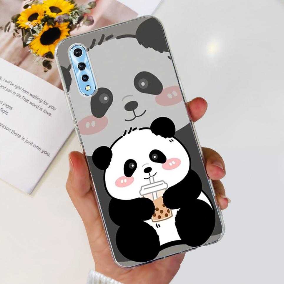 For Vivo 1907 Vivo Y7s Y17s Case Back Cover Cartoon Cool Style Animals Girly Flower Fashion Soft TPU Silicone Bumper VivoY17s