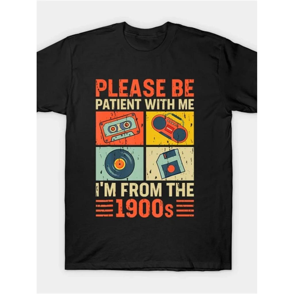 Per favore, sii paziente con me, vengo dal 1900 T-shirt Stampata Donna Casual Abbigliamento Sportivo Top a Manica Corta T-shirt Abbigliamento
