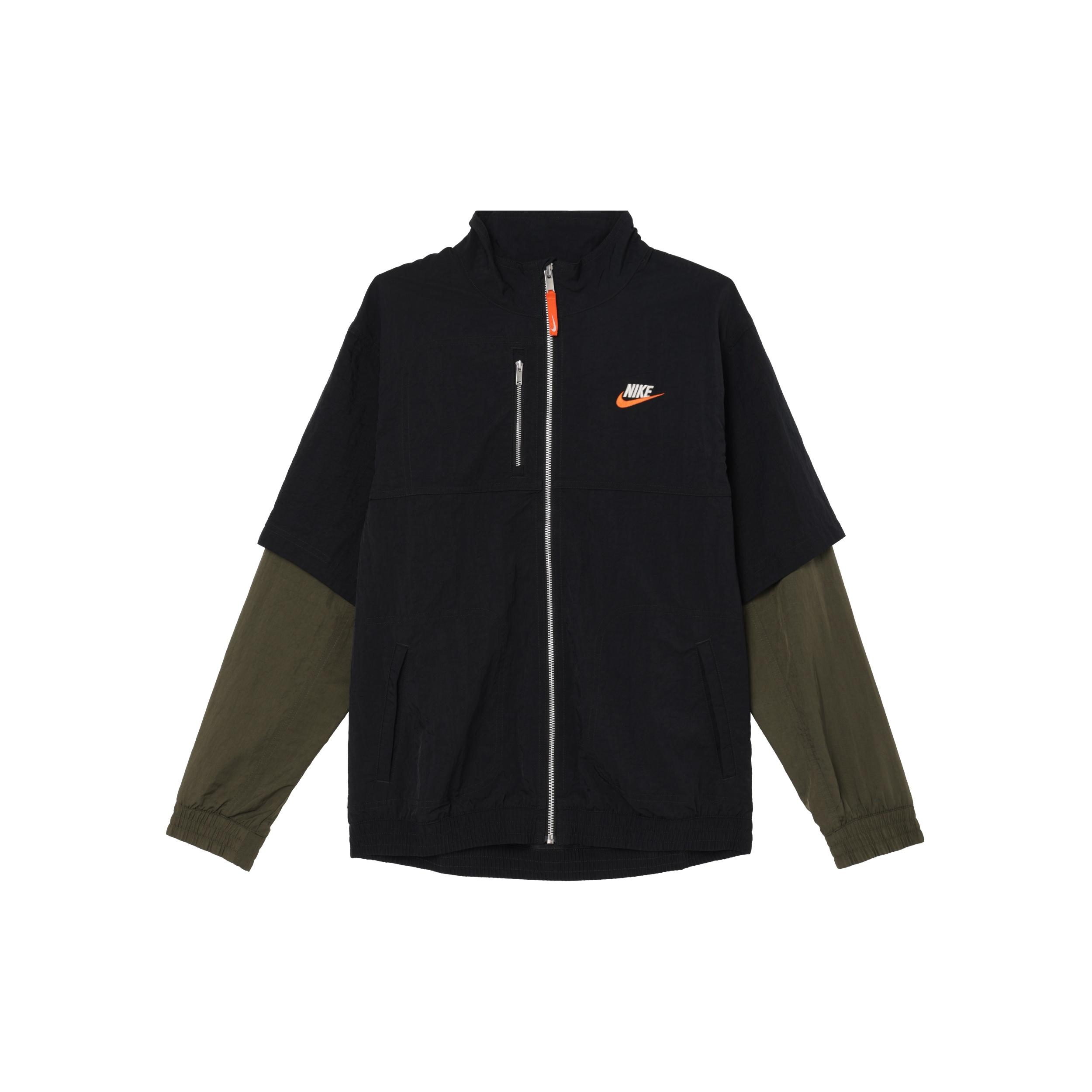 (WMNS) Nike Sportswear City Utility Oversize Jacket  Black Orange  Women s FB7249-010 S