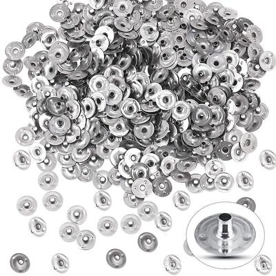 100 adet/Lot El Yapımı Mum Fitili Sekmeleri Metal Mum Fitilleri Destekleyici Sekmeler Mum Fitilleri Tabanı DIY Mum Yapımı için DIY El Sanatları Aletleri