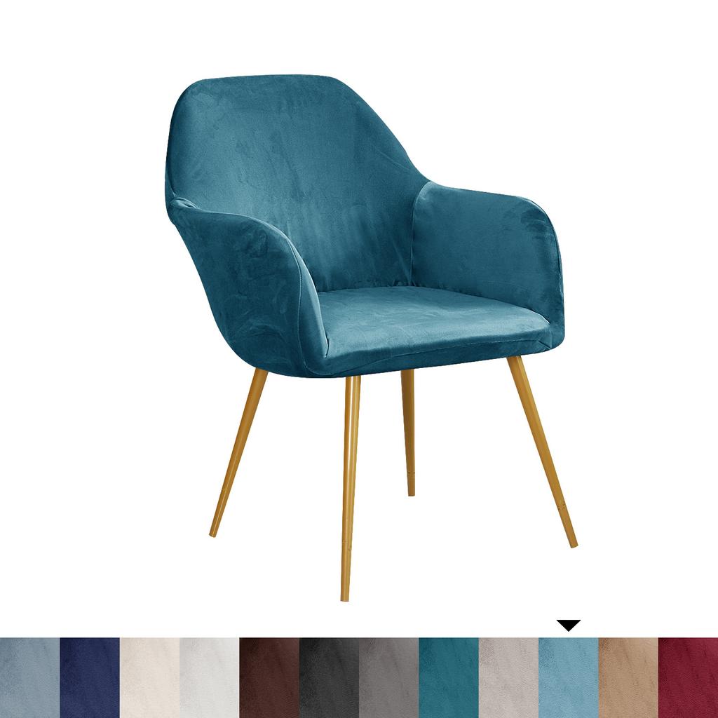 1/2/3 Pcs Bar High Arm Chair Cover Elastic Velvet  Chair Seat Covers Washable Dining Chair Slipcovers Office Chair Covers