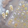 Light Luxury Dreamy Pony Nail Art Stickers Cartoon Year Of The Horse Nail Art Decals New Year Diy Nail Art Decoration