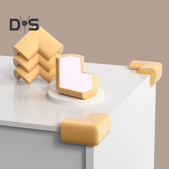 10 Stück Möbeleckenschutz, Antikollisionsschutz, babysicher, weich, selbstklebend, für Tisch und Schreibtisch, rechtwinklig, scharfe Kanten, Eckenschutz, Stoßstangenschutz