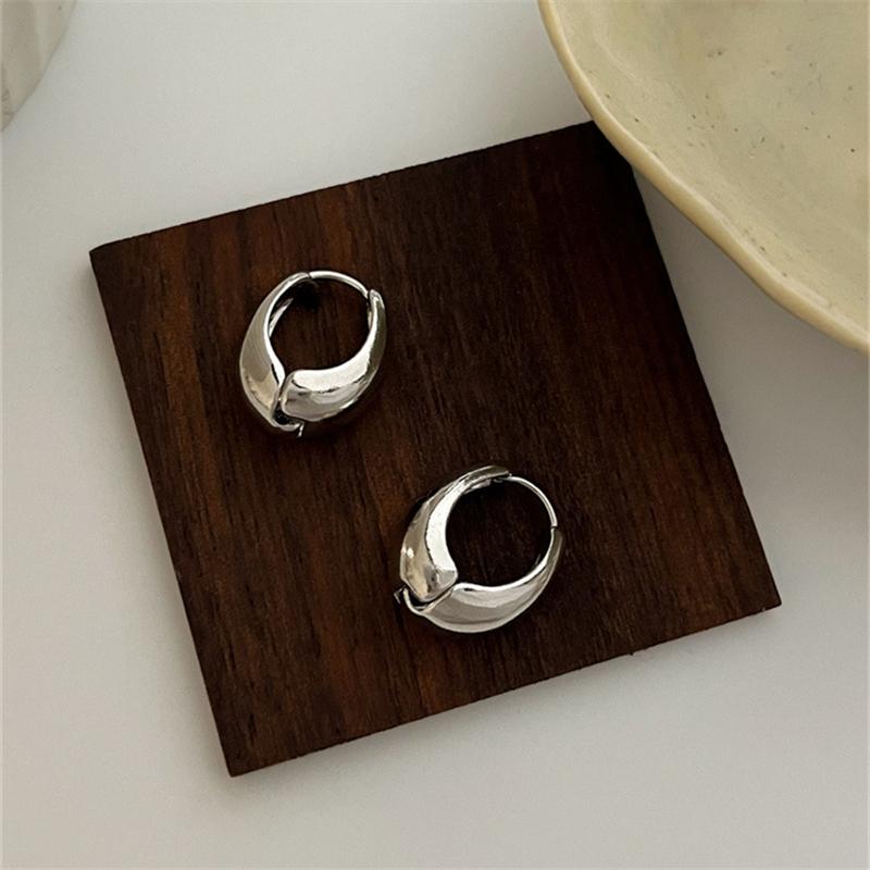 Trending Metal Geometry Hoop Earring Fashion New Design Irregular Minimalist Earrings for Women Fashion Jewelry Gifts