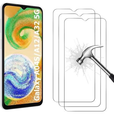 3-Pièces Protection écran pour Samsung Galaxy A04S - Galaxy A12 - Galaxy A32 5G Verre trempé, HD Full Coverage Premium Film, U[103]