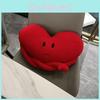 Themed Fluffy Heart Pillow Toy With Soft Cover For Living Room Doll Styling