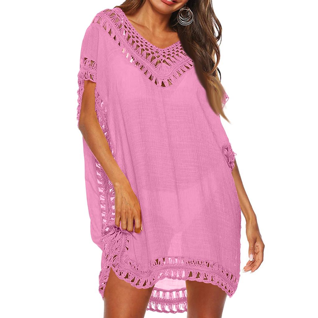 Dames Cover-up Edge Hollow Strand Cover-up Losse Jurk