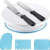 255-Piece Cookie and Cake Piping Set: Turntable, Baking Tools, Bags, and Scraper