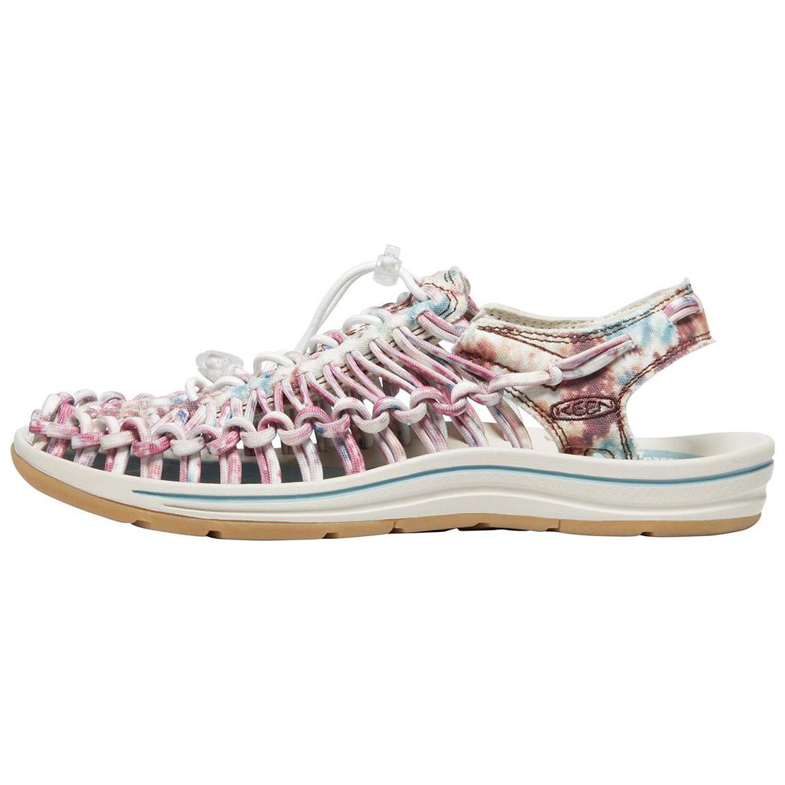 Keen UNEEK CANVAS Beach Sandals Women s Tie Dye Multicolor 1026233 36