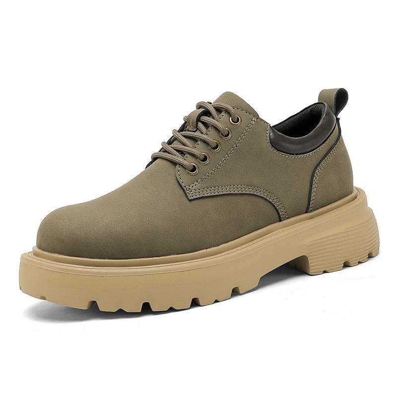 

Ultra-light thick-soled autumn new men s rhubarb boots popular short boots men s casual warm tooling boots 44