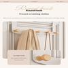 1Pcs Over The Door Coat Hook Rack 5/7 Sturdy Wood Knobs No Drill Installation For Hanging Bags Coats Towels In Entryway Bedroom