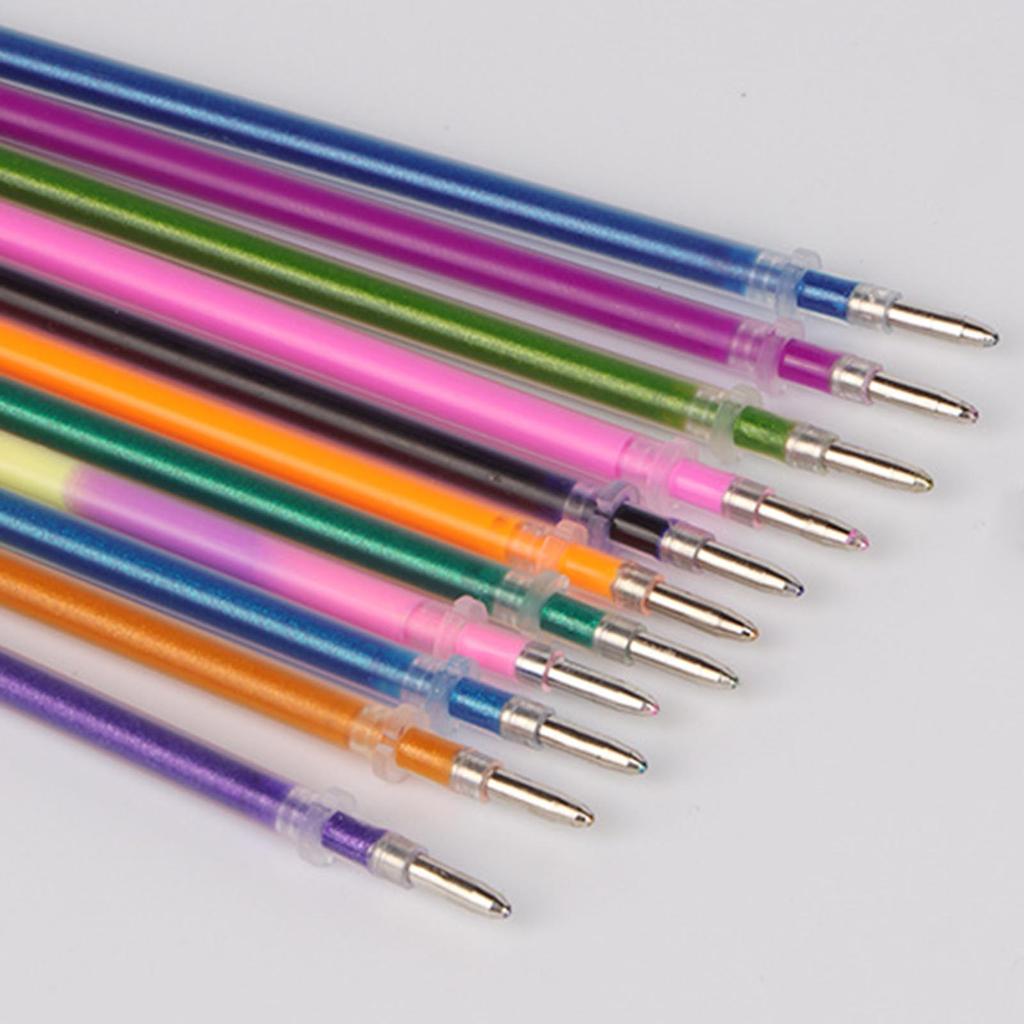 Coloring Pen Set Multi Color Gel Pens With Glitter Highlighters For Art Drawing