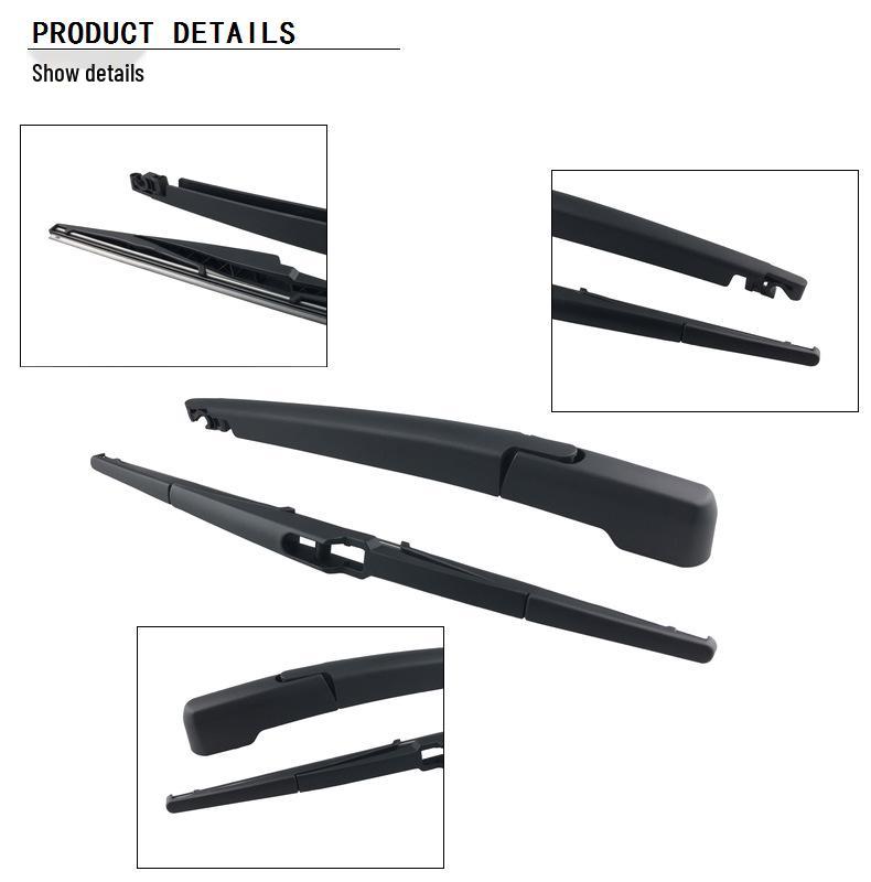 Fits 21 Hyundai Staria models: Rear Wiper Blade, Blade Strip, and Rocker Arm Assembly.