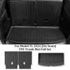 Car Trunk Mat For Tesla Model YL 2025 2026 TPE Seat Backrest Anti-Kick Mats All-Weather Trunk Carpet Cargo Liner Car Accessories