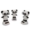 Plastic Car Dashboard Ornament Gift Car Pendant High Quality Solar Power Panda Ornament  Car